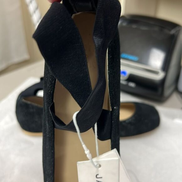 Janie and Jack 100044042 Collections Black Gitter Ballet Flat size 2K NWT - Picture 4 of 11